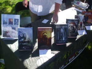 Shock Totem magazine displayed at the Foxboro craft fair. Photo by Jason Harris.