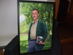 A portrait of the late Les Daniels, who died last November, done by Artist Cortney Skinner.