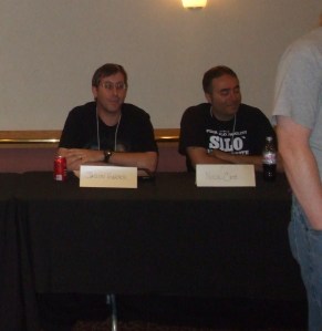 DVD Snapshot writer Jason Harris and CKF writer Nick Cato.