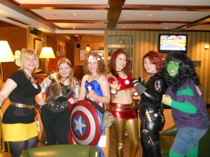 Kendra L. Saunders with cosplay gender bender Avengers.