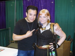 Carlos Ferro and Kendra L. Saunders at ConnectiCon 2012.