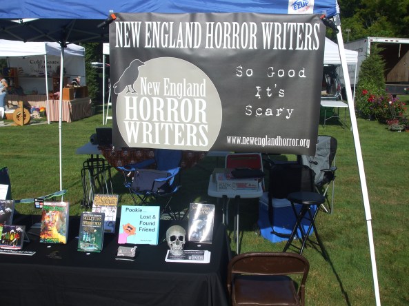 New England Horror Writers The NEHW booth at the Middletown Open Air Market and Festival. Photo by Jason Harris
