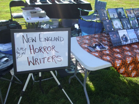 DSCF4129 The other NEHW table at the Middletown Open Air Market. Photo by Jason Harris.