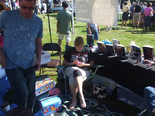 DSCF4136 Authors Rob Watts and Stacey Longo. Photo by Jason Harris.