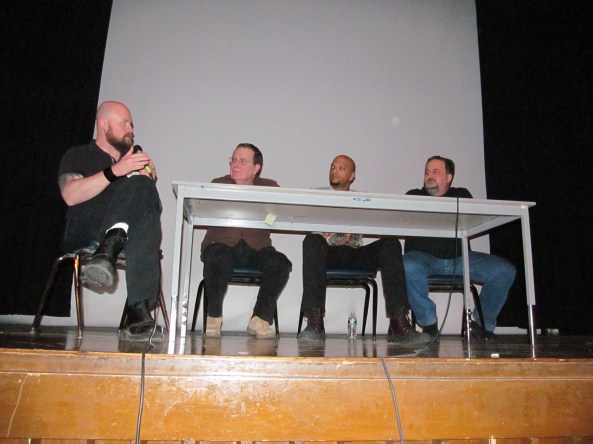 The Vampires in Literature and the Movies from Nosferatu to Edward Cullen panel at Queen City Kamikaze. Photo by Jason Harris.