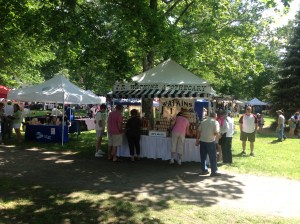 The J.R. Watkins Apothecary tent.