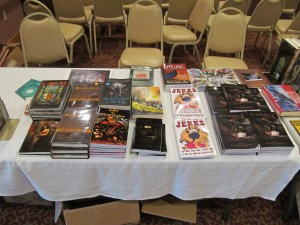 John M. McIlveen's dealer table.