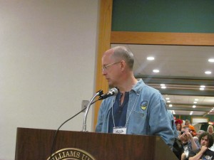 Artist Courtney Skinner during the Necon Roast.