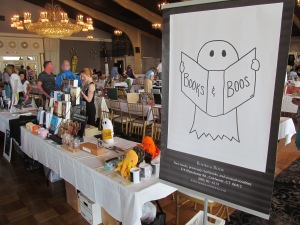 The Books & Boos tables at the New England Author Expo. 