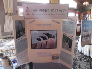 The Penguin Lady's table.