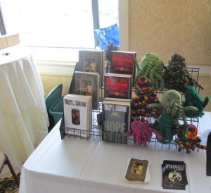 A part of the New England Horror Writers' table.