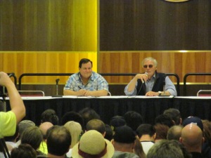 Burt Ward and Adam West at the Batman panel.