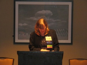 Author Stacey Longo reading her story in Anthology: Year Two: Inner Demons Out.