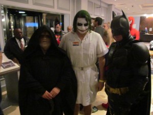 The Emperor, Joker, and Batman.