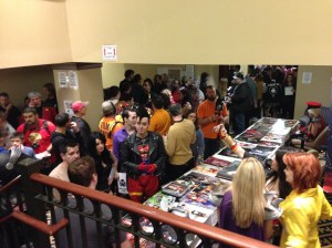 The crowds at Super Megafest.