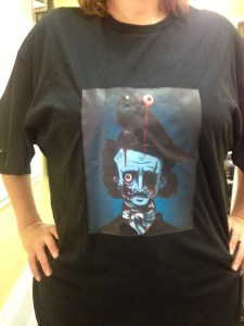 Books and Boos' Zombie Poe t-shirt.