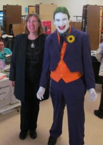 Author Stacey Longo with the Joker.