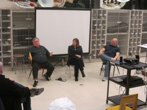 Authors Dale T. Phillips, Stacey Longo, and Vlad Vaslyn on the Where Authors Get Their Ideas panel.