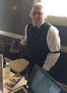 Author Guntis Goncarous with his book, Havana's Secret.