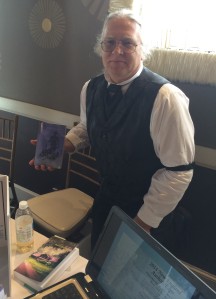 Author Guntis Goncarous with his book, Havana's Secret.