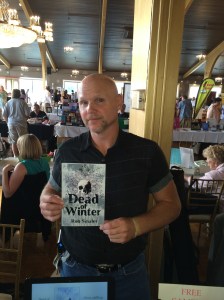 Author Rob Smales with his book, Dead of Winter.