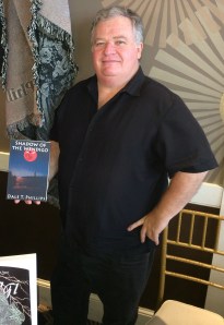 Author Dale T. Phillips with his book, Shadow of the Wendigo.