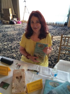 Author Deborah Swiss with her book, The Tin Ticket.