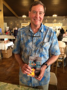 Author Jack Beale with his book, Evil Intentions.