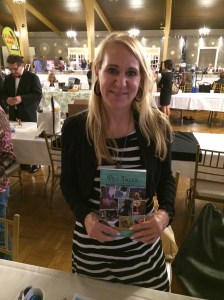 Author Eileen Doyan with her book, Pet Tales.