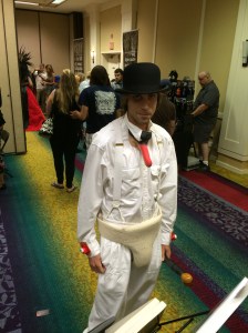 A Clockwork Orange cosplay.