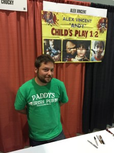Actor Alex Vincent (Child's Play, Child's Play 2).