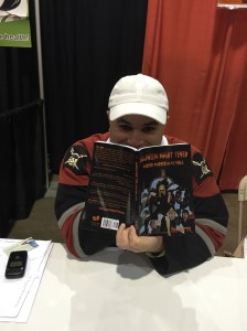 Author Dan Graffeo with his book, Halloween Night Fever.