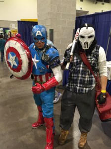 Captain America and Casey Jones.