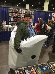 Quint being eaten by Jaws.