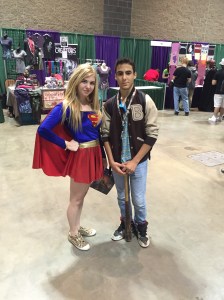 Supergirl and friend.