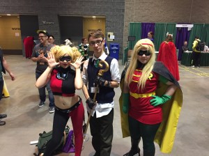 Harley Quinn, The Riddler, and Robin.