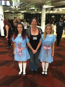 Author Kristi Petersen Schoonover with The Shining girls.