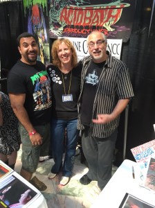 Independent filmmaker James Balsamo (left), author Stacey Longo (middle), and actor Carmine Capobianco (right).