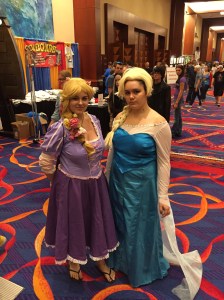 Disney Frozen's Anna and  Elsa.
