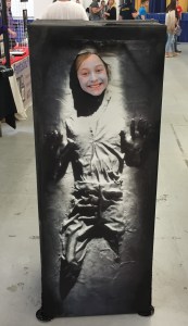 Han Solo in carbonite.