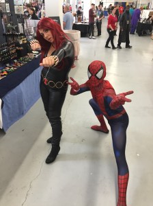 Black Widow and Spider-man.