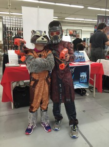 Rocket and Star Lord.