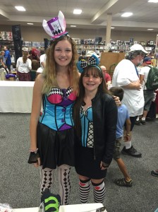 Characters from Alice in Wonderland visit VT Comic Con.