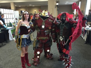 Wonder Woman, Iron Man, and Spawn.