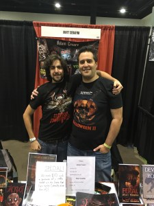 Authors Adam Cesare (right) and Matt Serafini (left).