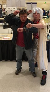 Marty McFly and Doc Brown.