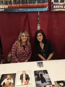 Actresses Natalie Skyy (Sons of Anarchy) and Arryn Zech (Red vs. Blue). 