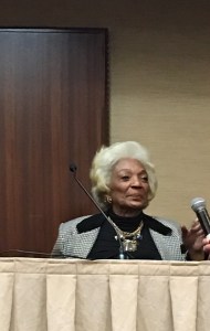 Actress Nichelle Nichols (Star Trek).