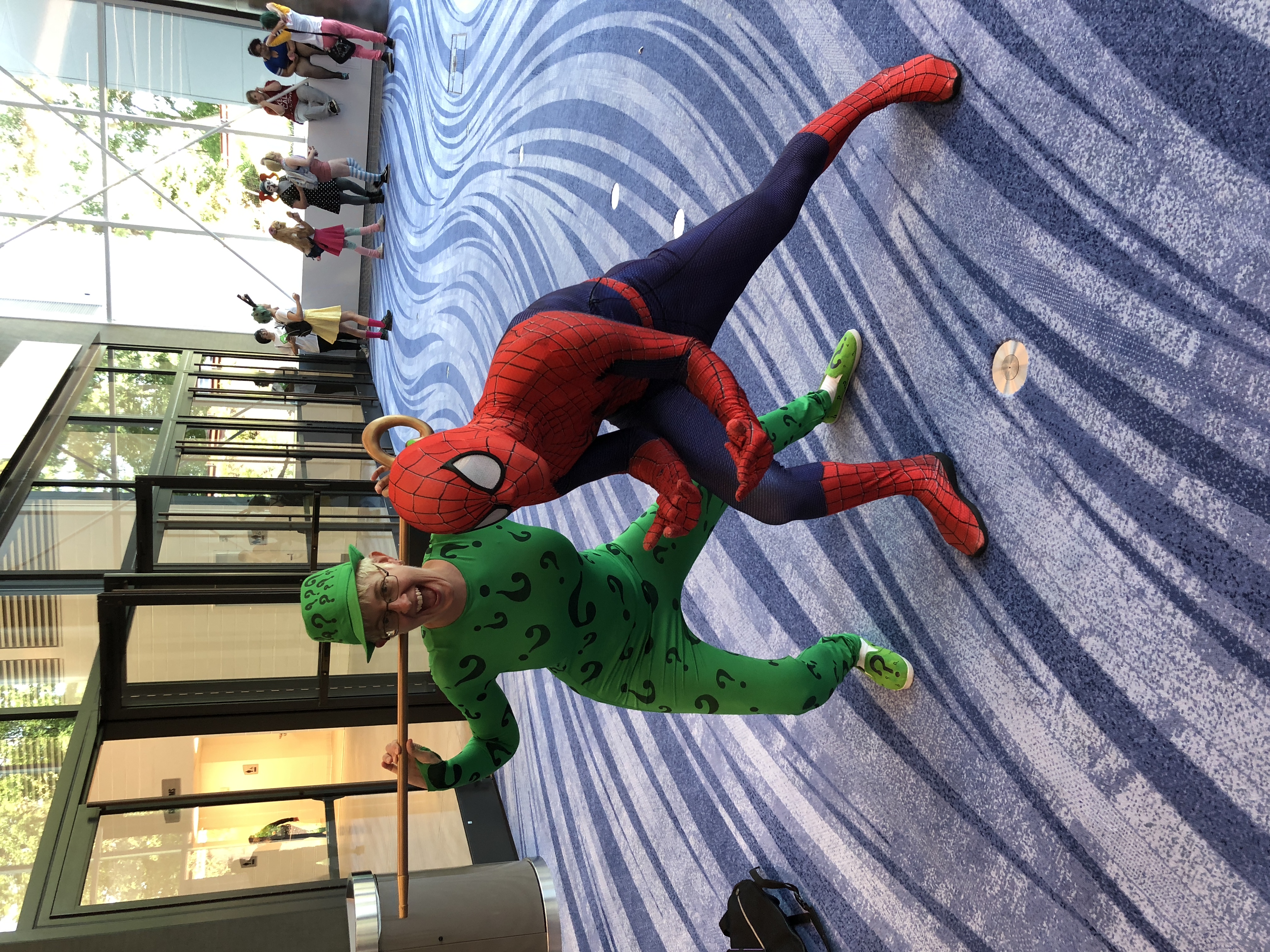 The Riddler and Spider-man.