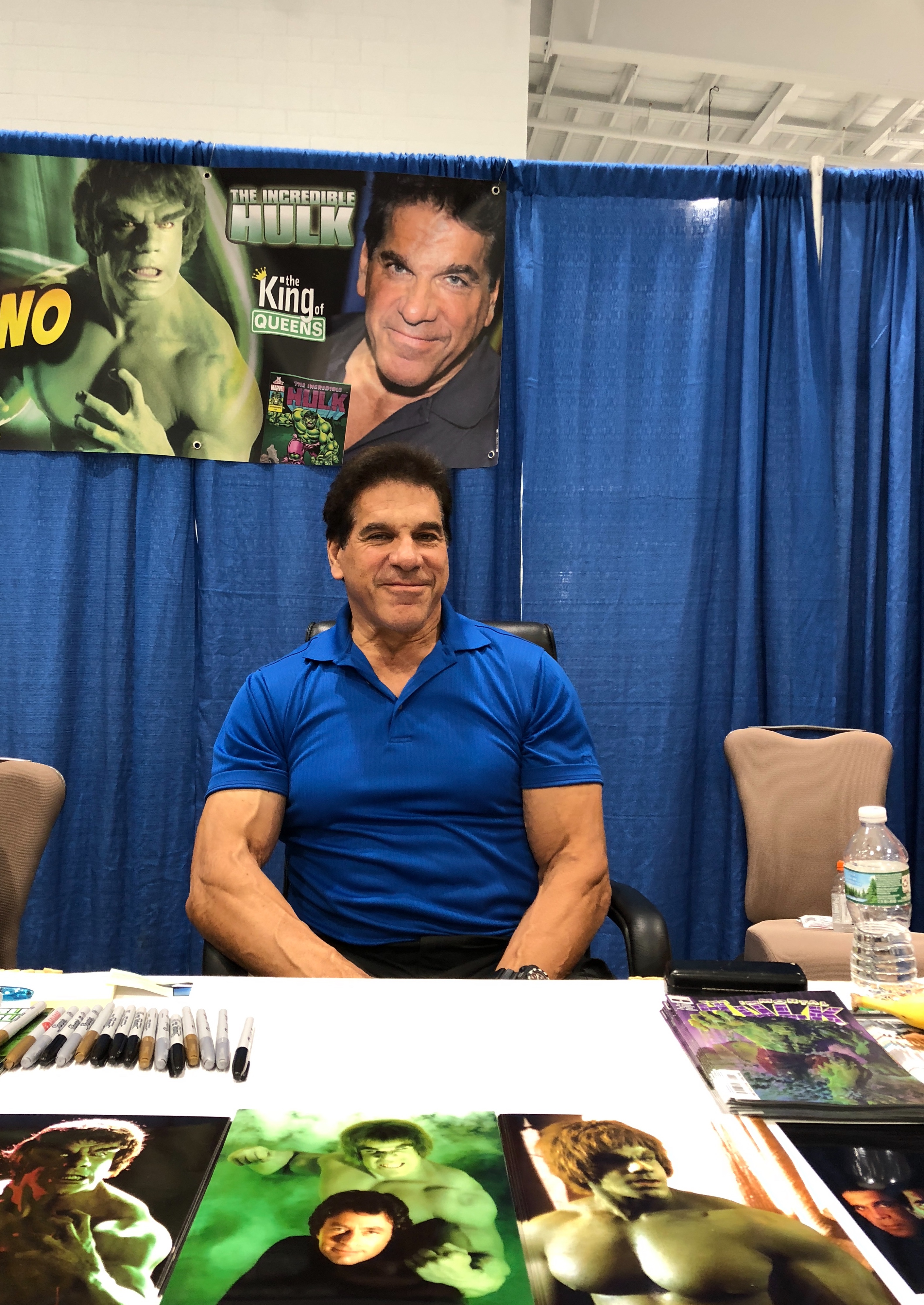 Lou Ferrigno (The Incredible Hulk).